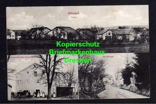 116891 Ansichtskarte Altenzell 1927 Gastwirtschaft Liepold Dorfstraße Totale