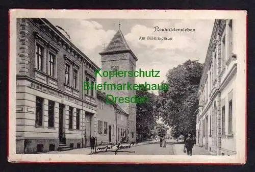 117278 AK Neuhaldensleben 1913 Gasthof zum braunen Hirsch Am Bülstringertor