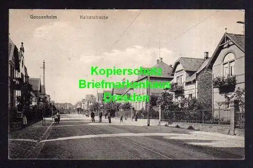 116665 Ansichtskarte Gonsenheim Kr. Mainz 1915 Kaiserstrasse