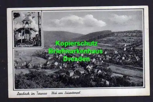 114899 Ansichtskarte Lorsbach im Taunus Blick vom Luisentempel 1937