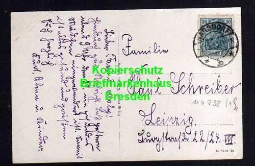 114738 AK Breitenborn Rochlitz 1920 Total Schule Ehrenstätte Stempel Narsdorf