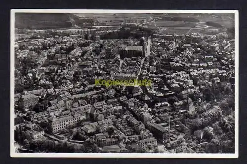 113960 Ansichtskarte Annaberg Erzgebirge um 1935 Luftbild Fliegeraufnahme Fotokarte Junkers