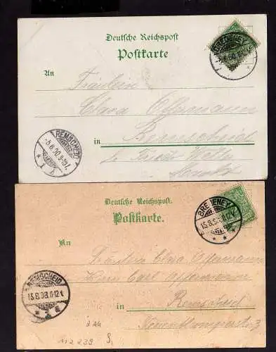 112239 2 AK Bredeney a. d. Ruhr Litho 1900 Hotel Pension Ruhrstein Restauration