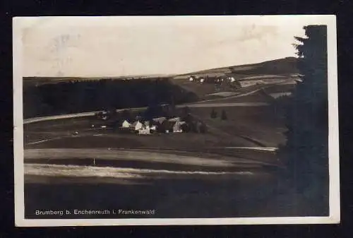 112103 Ansichtskarte Brumberg bei Enchenreuth Frankenwald Fotokarte 1938 Wirtschaft Gg. Hil