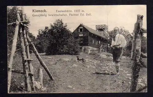 110705 AK Kieneck Gutensteiner Alpen Niederösterreich um 1910 Enzianhütte Pächte