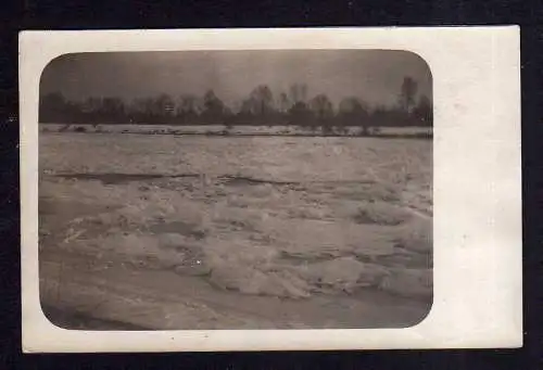 111069 AK Marxheim Fotokarte 1929 vereister, teils zugefrorener Fluß