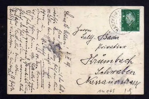 111069 AK Marxheim Fotokarte 1929 vereister, teils zugefrorener Fluß