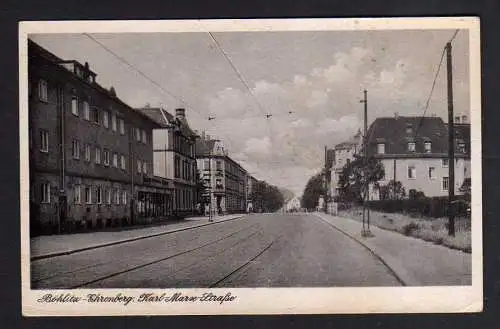 106927 Ansichtskarte Böhlitz-Ehrenberg Karl Marx Straße 1956