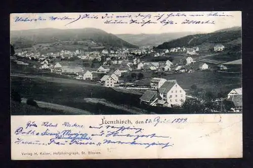 107122 Ansichtskarte Lenzkirch 1899 Ort Panorama