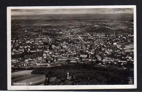 104942 Ansichtskarte Reichenbach V. Fotokarte Luftbild Fliegeraufnahme 1943