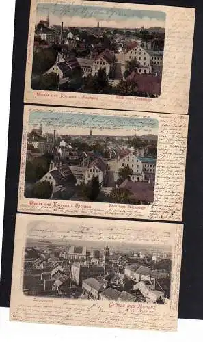 104480 3 Ansichtskarte Kamenz i. Sachsen Panorama vom Eulenberg aus 1900