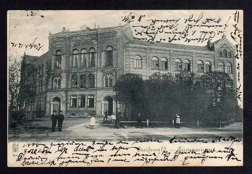 101066 Ansichtskarte Greifswald Gymnasium 1898