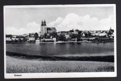 100939 Ansichtskarte Gniezno Gnesen Feldpost 1941