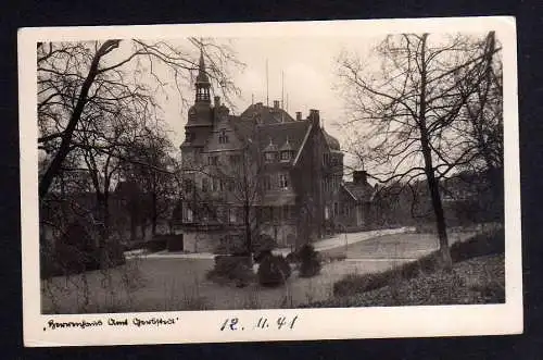 101561 Ansichtskarte Herrenhaus Amt Gerbstedt 1941 Adel Fotokarte