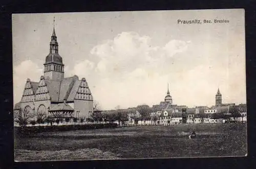 101355 AK Prusice Prausnitz Bez. Breslau 1912 Rathaus