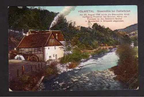 100781 Ansichtskarte Dahlerbrück Gloermühle im Volmetal Hagen 1910