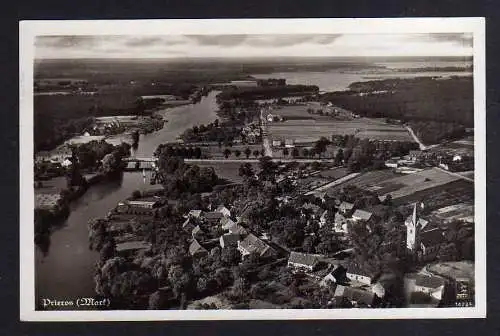 100121 Ansichtskarte Prieros Mark Luftbild um 1935