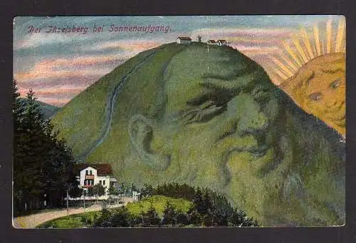 100238 AK Inselsberg bei Sonnenaufgang Berggesicht 1914