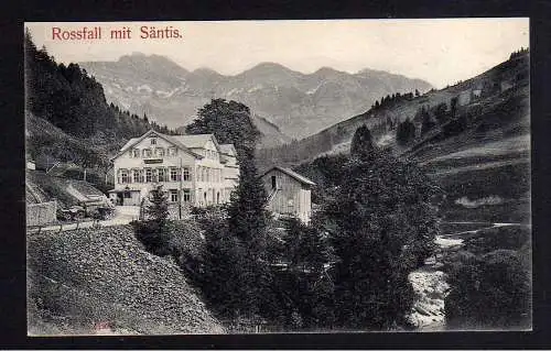 100299 Ansichtskarte Rossfall mit Säntis Urnäsch 1910