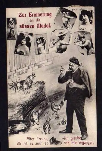 100483 Ansichtskarte Bayern München 1907 Erinnerung an die süssen Mädel