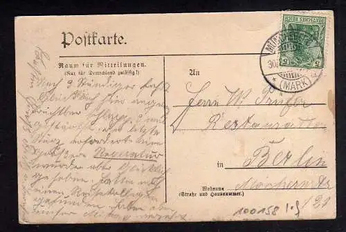 100158 Ansichtskarte Müncheberg Mark 1905