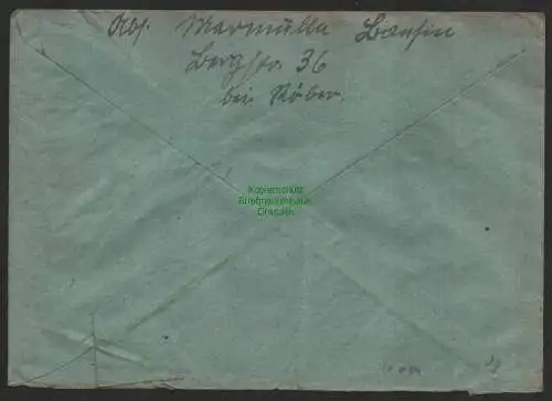 B10051 Brief SBZ Mecklenburg Seebad Bansin 1946 nach Berlin MEW