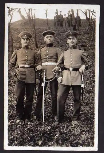 62988 AK Gera 3 Soldaten Säbel  mit Quaste 1910