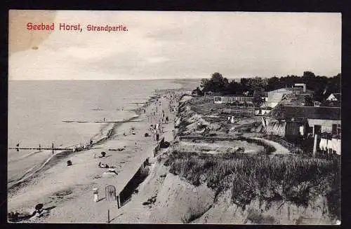 49957 AK Seebad Horst um 1910 Strandpartie