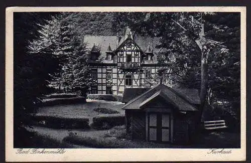 50028 AK Bad Finkenmühle Kurhaus 1931 Post Mellenbach Thüringer Wald