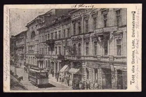 44476 AK Lodz Lodsch Dzielnastrasse ulica Dzielna 1915