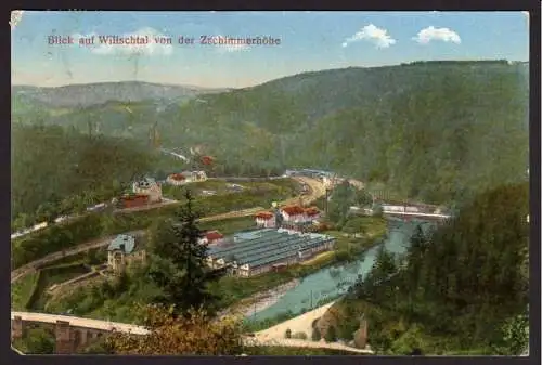 36748 AK Wilischtal Zschimmerhöhe Gasthaus Jagdschänke 1923