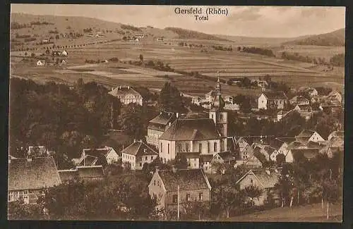 25515 AK Gersfeld Röhn Total Kirche , ungelaufen