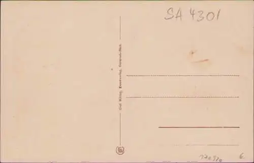 170920 AK Königerode bei Harzgerode Forsthaus Schiefergraben um 1930