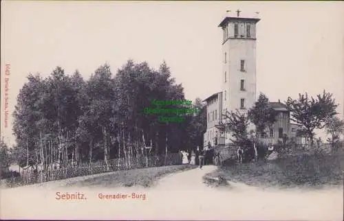 171114 AK Sebnitz Grenadier-Burg um 1910 Verlag 1642 Brück & Sohn, Meissen