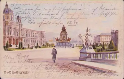 170977 AK K. u. K. Hofmuseen Wien 1904 Litho Künstlerkarte