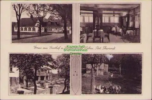 171111 AK Gasthof u. Sommerfrische Lübau Post Tharandt 1933 Landpoststempel