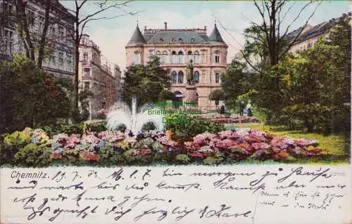 170153 AK Chemnitz Rathaus und Börse 1903