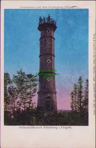 165533 AK Höhenluftkurort Altenberg i. Erzgeb. Louisenturm auf dem Geisingberg