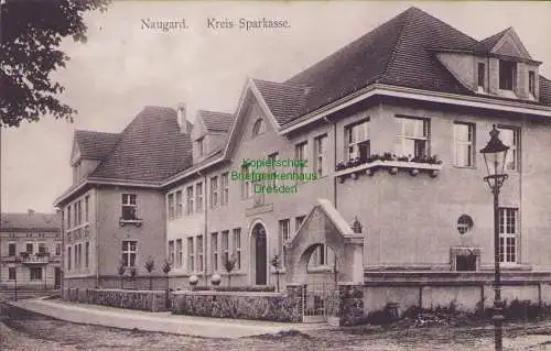 170030 AK Naugard Nowogard 1910 Pommern Kreis Sparkasse