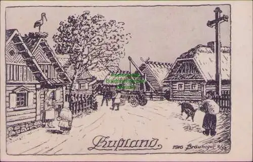 165559 AK Künstlerkarte Russland 1916 Bräuninger 2/38