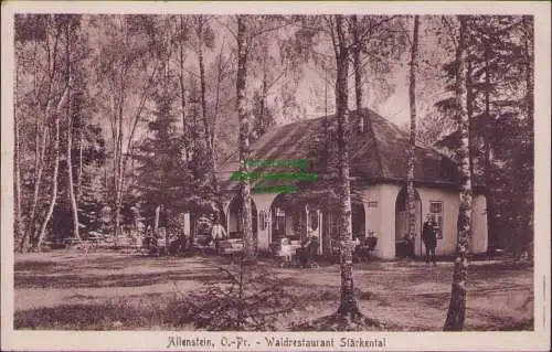 161403 AK Allenstein, O.-Pr. Olsztyn Waldrestaurant Stärkental 1917