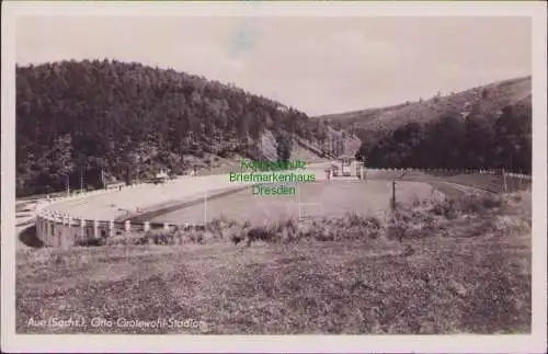 161477 AK Aue Sachs., Otto-Grotewohl Stadion 1954