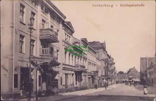 161436 AK Insterburg Goldaperstraße 1914 Photographie u. Verlag Conrad Junga