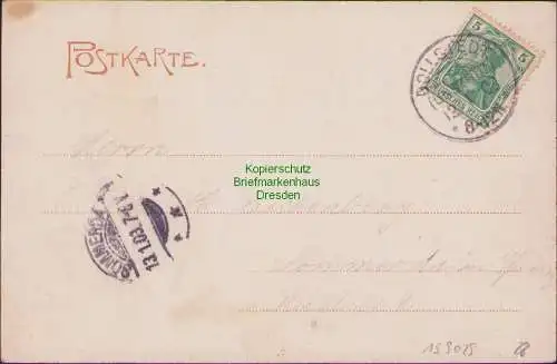 159029 AK Wanfried a. Werra Bahnhof Bahnhof Kirche Markt 1903