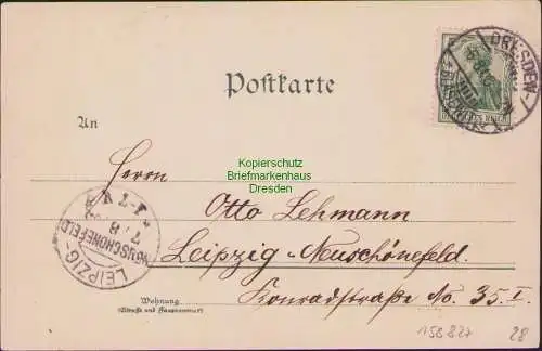 158827 AK Dresden 1905 Litho Gruss von der Vogelwiese Beim Kasper Türkischer