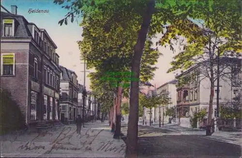 158746 AK Heidenau Sachsen 1934 Straßenansicht