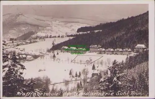 158462 AK Kraftfahrschule der Gendarmerie Suhl Thür. 1937 Winterbild