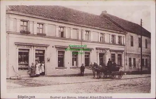 157532 AK Süplingen Haldensleben um 1925 Gasthof zur Sonne Albert Dreibrodt