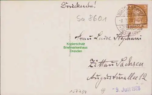 157734 AK Weissenberg i. Sa. Gasthof zum Stadtkeller 1928