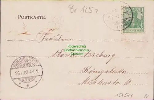 157573 AK Alt Buchhorst in der Mark 1903 Dorfstraße